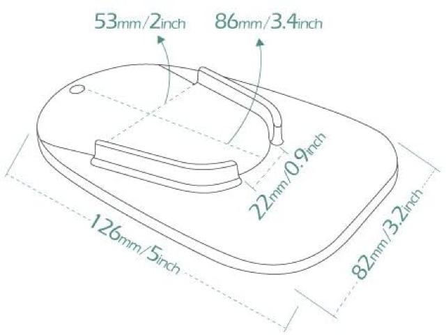 オートバイ・バイク用 サイドスタンド キックスタンド プレート < 自動車/バイク オートバイ・バイク用 サイドスタンド キックスタンド プレート < 自動車/バイク