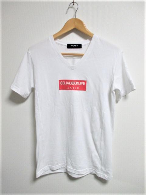 ☆ウノピュウノウグァーレトレ リラックス ボックスロゴ Vネック Tシャツ/メンズ/M < 男性ファッション ☆ウノピュウノウグァーレトレ リラックス ボックスロゴ Vネック Tシャツ/メンズ/M < 男性ファッションの