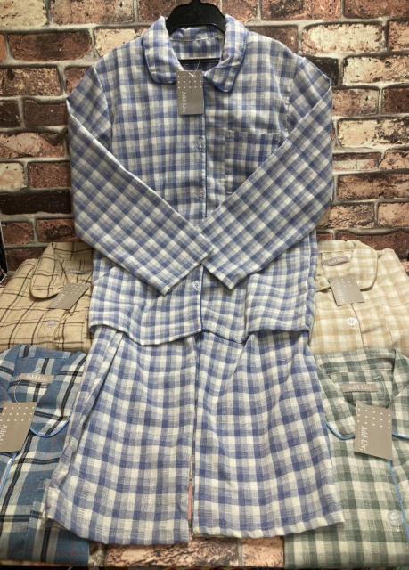 送料無料!さらさら快適・綿&レーヨン混素材!先染め チェック柄 レディースパジャマ(5色から)1組 < インテリア/ライフ 送料無料!さらさら快適・綿&レーヨン混素材!先染め チェック柄 レディースパジャマ(5色から)1組 < インテリア/ライフの