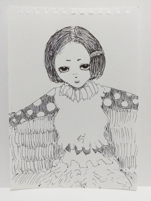 オリジナルイラスト 手描きイラスト ソファー 女の子 ハンドメイド 原画 モノクロ アナログ アート 自作 白黒 art < アニメ/コミック/キャラクター  オリジナルイラスト 手描きイラスト ソファー 女の子 ハンドメイド 原画 モノクロ アナログ アート 自作 白黒 art  < アニメ/コミック/キャラクターの
