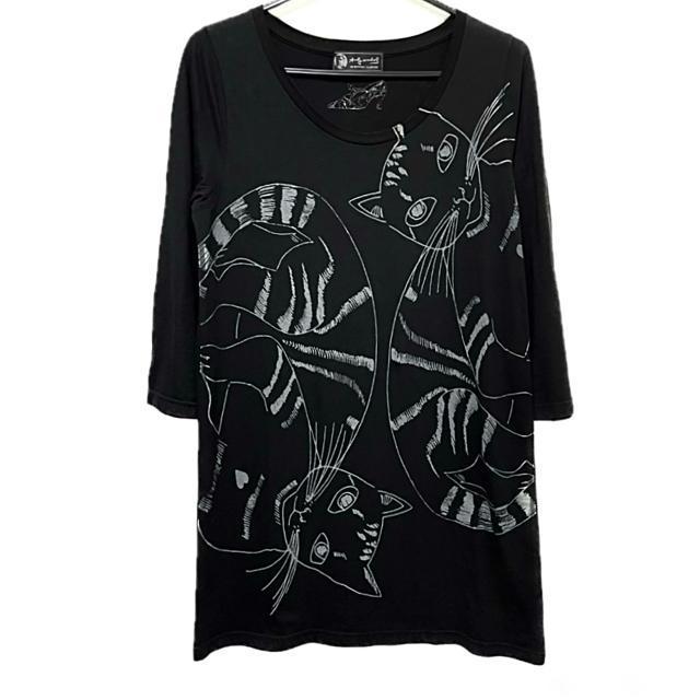 ヒステリックグラマー × andy warhol CAT総柄 七分袖トップス < 女性ファッション ヒステリックグラマー × andy warhol CAT総柄 七分袖トップス < 女性ファッションの