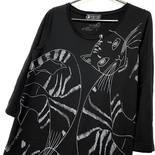 ヒステリックグラマー × andy warhol CAT総柄 七分袖トップス < 女性ファッション ヒステリックグラマー × andy warhol CAT総柄 七分袖トップス < 女性ファッションの