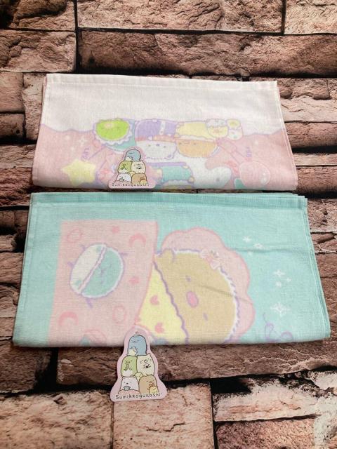 送料無料!『2枚組』可愛い新柄!大人気『すみっコぐらし』吸水&手触りもバツグンのシャーリング染料フェイスタオル < インテリア/ライフ  送料無料!『2枚組』可愛い新柄!大人気『すみっコぐらし』吸水&手触りもバツグンのシャーリング染料フェイスタオル < インテリア/ライフの