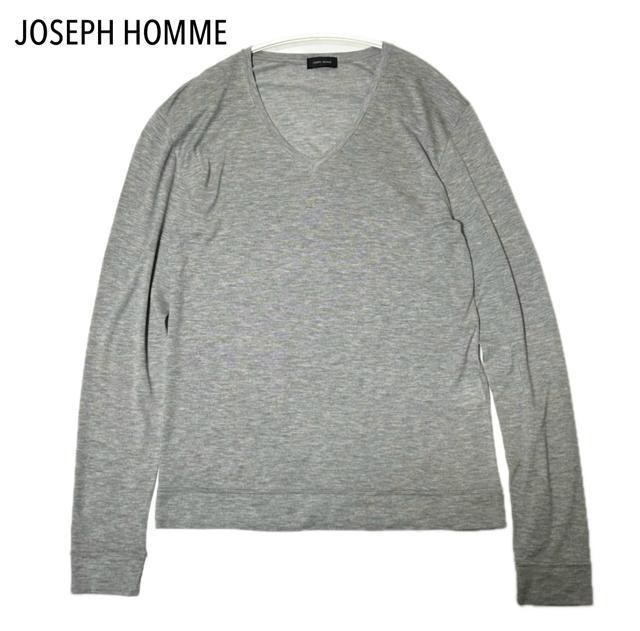 極美品 JOSEPH HOMME ジョゼフオム Vネック 長袖 カットソー 48 < 男性ファッション  極美品 JOSEPH HOMME ジョゼフオム Vネック 長袖 カットソー 48  < 男性ファッションの