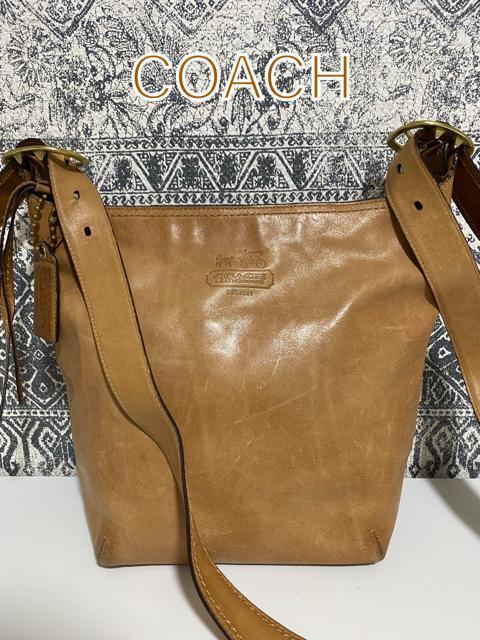 【中古品】COACH コーチ レザー ショルダーバッグ 斜め掛けかばん ブラウン < ブランド  【中古品】COACH コーチ レザー ショルダーバッグ 斜め掛けかばん ブラウン  < ブランドの