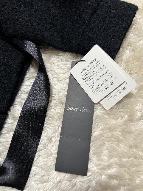 3.9万新品タグ付きPour deux★ウール67%フード付きドルマンショートコート < 女性ファッション 3.9万新品タグ付きPour deux★ウール67%フード付きドルマンショートコート < 女性ファッションの