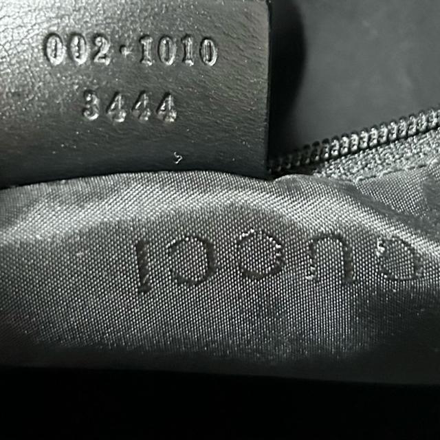 GUCCI  �i�C���� �n���h�o�b�O �o���u�[ 002�E1010�E3444 �u���b�N �� �u�����h�� 