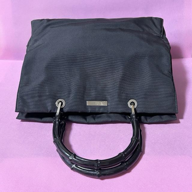 GUCCI  �i�C���� �n���h�o�b�O �o���u�[ 002�E1010�E3444 �u���b�N �� �u�����h�� 