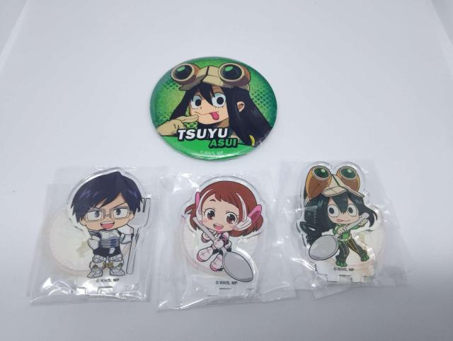 ■僕のヒーローアカデミア■蛙吹梅雨 缶バッジ & アクリルスタンド 飯田 麗日 4点セット < アニメ/コミック/キャラクター ■僕のヒーローアカデミア■蛙吹梅雨 缶バッジ & アクリルスタンド 飯田 麗日 4点セット < アニメ/コミック/キャラクターの