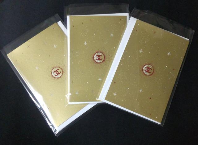 3点【2022年】CHANEL ホリデー限定 メッセージカード (GOLD) < ブランド  3点【2022年】CHANEL ホリデー限定 メッセージカード (GOLD) < ブランドの