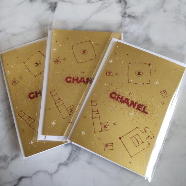 3点【2022年】CHANEL ホリデー限定 メッセージカード (GOLD) < ブランド  3点【2022年】CHANEL ホリデー限定 メッセージカード (GOLD) < ブランドの