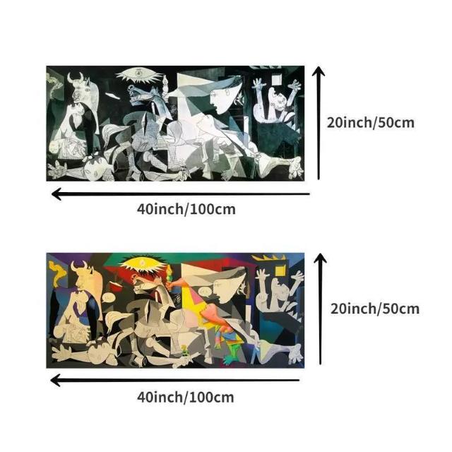 爆ヤス価格1090円★ピカソ「ゲルニカ」キャンバスプリントポスター、リビングルーム装飾 70x140cm < インテリア/ライフ 爆ヤス価格1090円★ピカソ「ゲルニカ」キャンバスプリントポスター、リビングルーム装飾 70x140cm < インテリア/ライフの