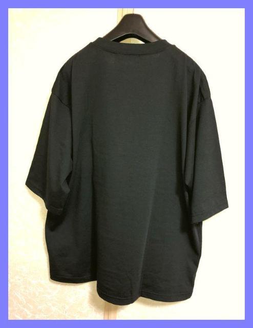 ☆新品☆アメカジロック系パイルワッペンロゴオーバーサイズTシャツ黒L☆ < 男性ファッション  ☆新品☆アメカジロック系パイルワッペンロゴオーバーサイズTシャツ黒L☆ < 男性ファッションの