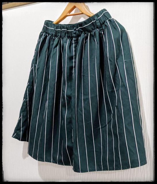 ★E hyphen world gallery★イーハイフンワールドギャラリー★ひざ丈スカート★スカート★緑★ストライプ柄★F★ < ブランド ★E hyphen world gallery★イーハイフンワールドギャラリー★ひざ丈スカート★スカート★緑★ストライプ柄★F★ < ブランドの