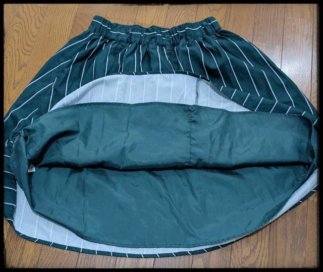 ★E hyphen world gallery★イーハイフンワールドギャラリー★ひざ丈スカート★スカート★緑★ストライプ柄★F★ < ブランド ★E hyphen world gallery★イーハイフンワールドギャラリー★ひざ丈スカート★スカート★緑★ストライプ柄★F★ < ブランドの