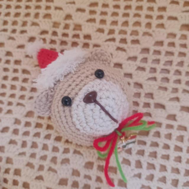 ☆Hand made☆ X'MAS*クマさんのブローチ*あみぐるみ < 女性ファッション ☆Hand made☆ X'MAS*クマさんのブローチ*あみぐるみ < 女性ファッションの