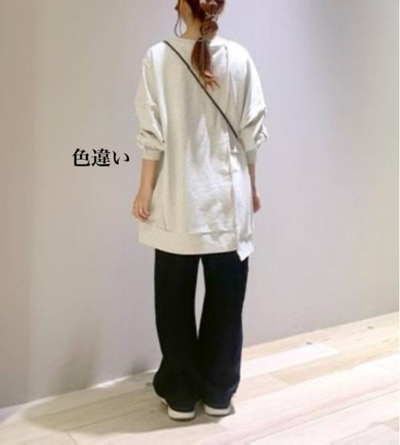 新品 LEPSIM★リメイク裏毛チュニック < 女性ファッション 新品 LEPSIM★リメイク裏毛チュニック < 女性ファッションの