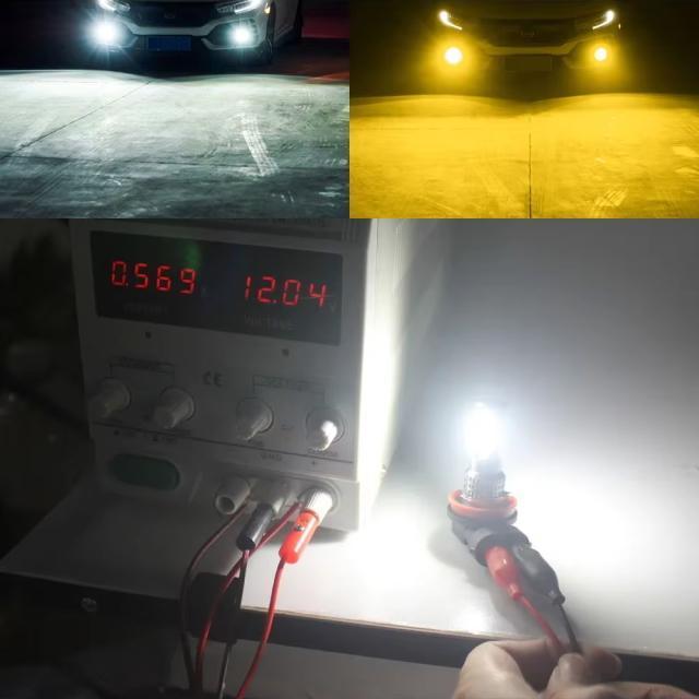 H8/H11/H16pLEDou6000K/3000KQFؑ 邢1800lm LED3030LEDCg  /oCN