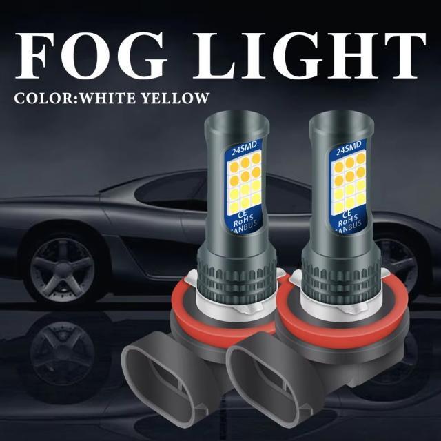 H8/H11/H16pLEDou6000K/3000KQFؑ 邢1800lm LED3030LEDCg  /oCN