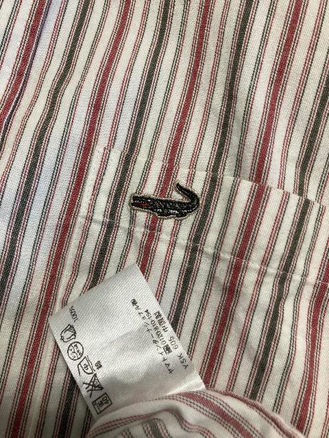 特価未使用に近クロコダイルcrocodileシャツ長袖高級シャツポケット付き刺繍ロゴ縦縞オフィス大人気高級ブランド大活躍素敵重宝 < ブランド 特価未使用に近クロコダイルcrocodileシャツ長袖高級シャツポケット付き刺繍ロゴ縦縞オフィス大人気高級ブランド大活躍素敵重宝 < ブランドの