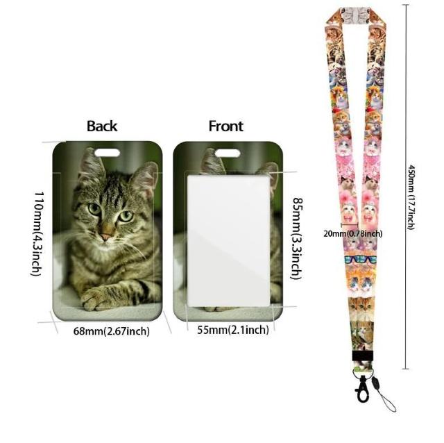 新品 アメリカンショートヘア 猫 IDカードホルダーケース付ネックストラップ < 女性ファッション 新品 アメリカンショートヘア 猫 IDカードホルダーケース付ネックストラップ < 女性ファッションの