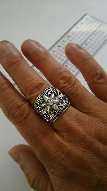 CHKi Classic Oval Star Ring _C&ubN_CPave 20   uh 