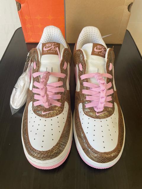 CO@NIKE WMNS AIR FORCE 1 PREMIUM [GOLD SNAKE/PINK] GAtH[X1 Xl[N  uh 