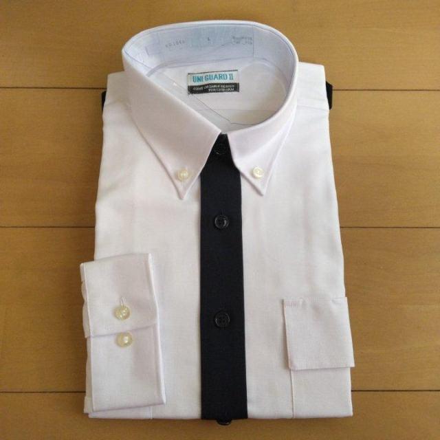 新品 長袖シャツ(ボタンダウン/肩章付)  Lサイズ 白 チクマ < 男性ファッション  新品 長袖シャツ(ボタンダウン/肩章付)  Lサイズ 白 チクマ  < 男性ファッションの