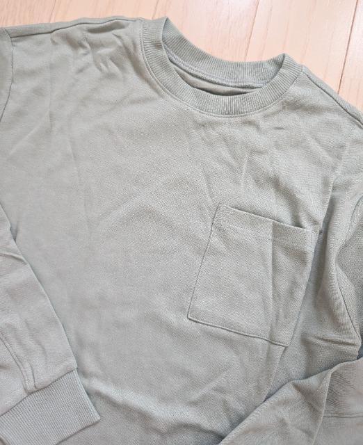 150★ベルメゾン★綿100%★胸ポケットつき長袖カットソー★新品★送料無料 < キッズ/ベビー 150★ベルメゾン★綿100%★胸ポケットつき長袖カットソー★新品★送料無料 < キッズ/ベビーの