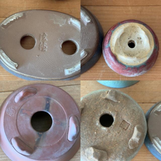 F 盆栽鉢 豆盆栽鉢 山野草鉢 多肉植物鉢 植木鉢 11鉢セット陶器製落款印あり < ペット/手芸/園芸 F 盆栽鉢 豆盆栽鉢 山野草鉢 多肉植物鉢 植木鉢 11鉢セット陶器製落款印あり < ペット/手芸/園芸の