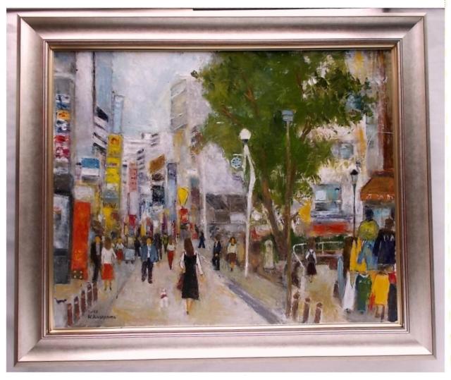 ★♪金山ヒロシ 油彩画 【アメリカ村の街頭】『F15号』新額付き大作 ★西心斎橋のアメリカ村の街頭 < ホビー ★♪金山ヒロシ 油彩画 【アメリカ村の街頭】『F15号』新額付き大作 ★西心斎橋のアメリカ村の街頭 < ホビーの