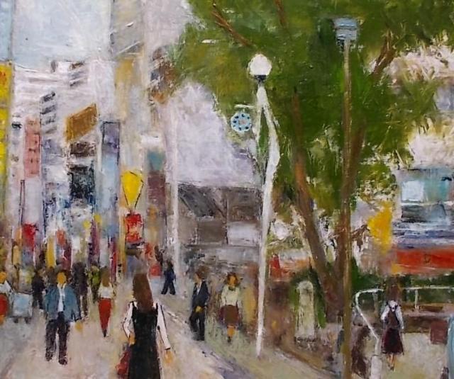 ★♪金山ヒロシ 油彩画 【アメリカ村の街頭】『F15号』新額付き大作 ★西心斎橋のアメリカ村の街頭 < ホビー ★♪金山ヒロシ 油彩画 【アメリカ村の街頭】『F15号』新額付き大作 ★西心斎橋のアメリカ村の街頭 < ホビーの