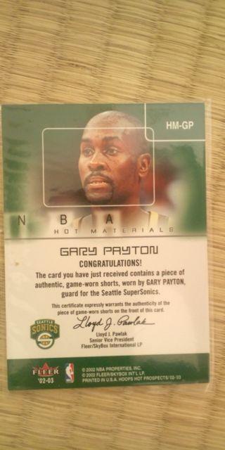 2002 ゲーリー ペイトン ジャージカード < トレーディングカード  2002 ゲーリー ペイトン ジャージカード < トレーディングカードの