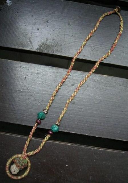 ☆即決☆ヘンプ*きのこネックレス*5 ハンドメイド < 女性アクセサリー/時計  ☆即決☆ヘンプ*きのこネックレス*5 ハンドメイド  < 女性アクセサリー/時計の