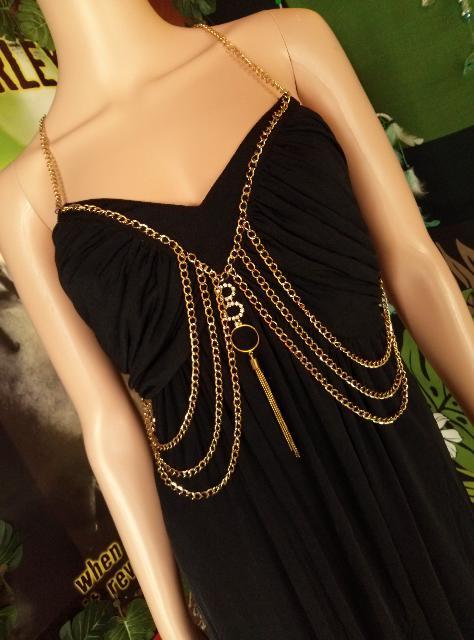 BabyPhat☆大きいサイズLL2L3L4L5L*ゴールドチェーンワンピ♪ < 女性ファッション  BabyPhat☆大きいサイズLL2L3L4L5L*ゴールドチェーンワンピ♪ < 女性ファッションの