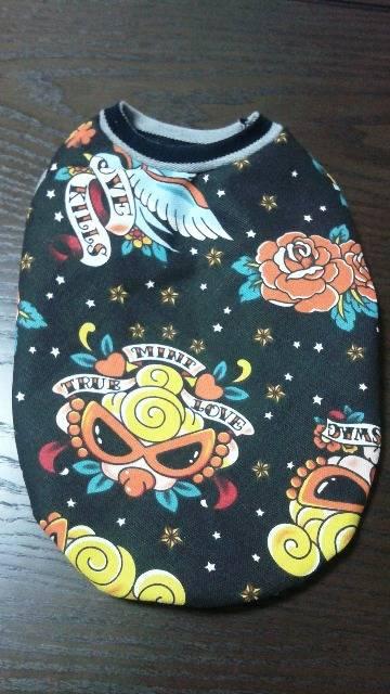 新品*ハンドメイド*ヒスミニTシャツ*バラ柄・黒・ボーダー*犬用*M < ペット/手芸/園芸  新品*ハンドメイド*ヒスミニTシャツ*バラ柄・黒・ボーダー*犬用*M  < ペット/手芸/園芸の