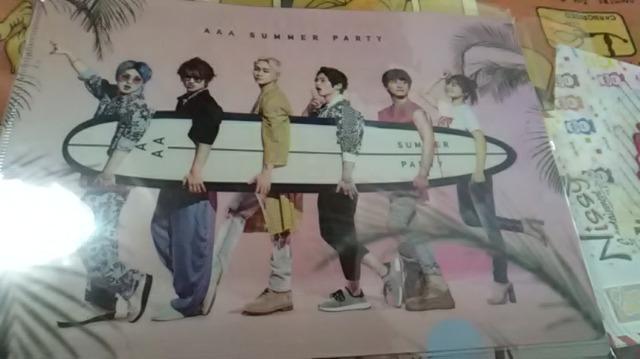 AAA・SUMMER PARTY・クリアファイル < タレントグッズ  AAA・SUMMER PARTY・クリアファイル  < タレントグッズの