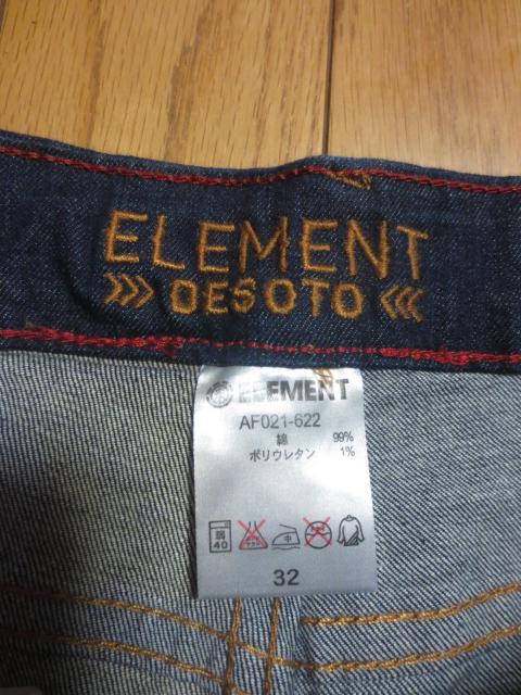 ELEMENT エレメント デニム 綿 ハーフパンツ 半ズボン 32 < 男性ファッション ELEMENT エレメント デニム 綿 ハーフパンツ 半ズボン 32 < 男性ファッションの