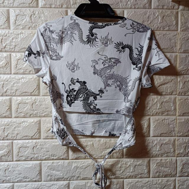 新品★タイバック チャイニーズドラゴンプリT < 女性ファッション  新品★タイバック チャイニーズドラゴンプリT < 女性ファッションの