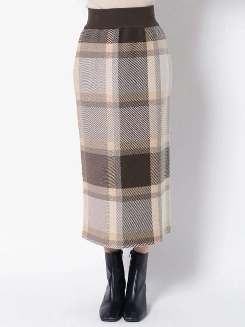 定価14,300円【美品】ラグナムーン●ワイドチェックニットタイトスカート●M ベージュ●タイトスカート ニットスカート < ブランド 定価14,300円【美品】ラグナムーン●ワイドチェックニットタイトスカート●M ベージュ●タイトスカート ニットスカート < ブランドの