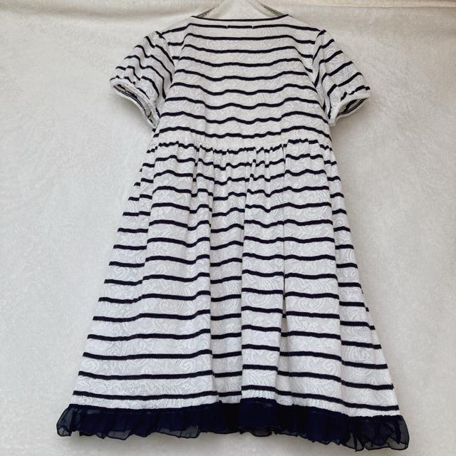 axes femme アクシーズ ストライプ 半袖 ワンピース チュールレース N2m < ブランド  axes femme アクシーズ ストライプ 半袖 ワンピース チュールレース N2m < ブランドの