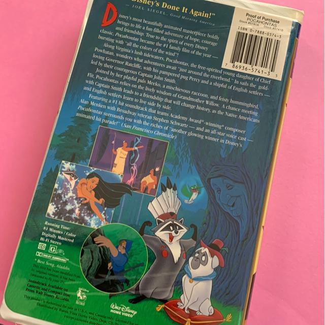 ディズニービデオテープ ポカホンタス VHS 英語版 < CD/DVD/ビデオ  ディズニービデオテープ ポカホンタス VHS 英語版 < CD/DVD/ビデオの