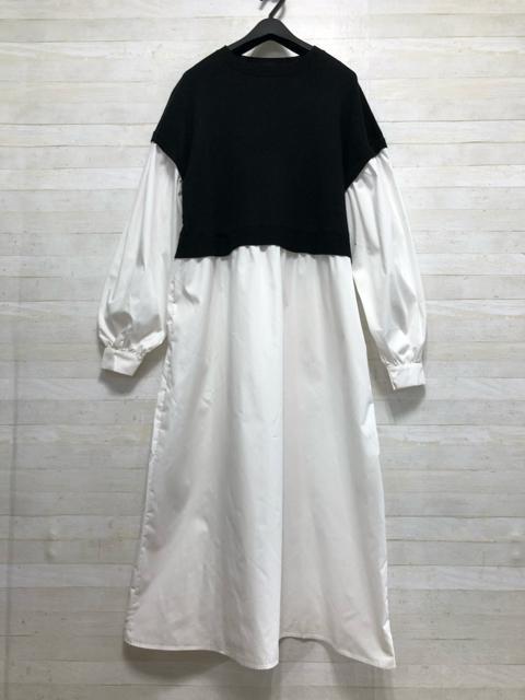 新品☆Lトールサイズ♪異素材ドッキングチュニック&シャツワンピ♪☆Q290 < 女性ファッション  新品☆Lトールサイズ♪異素材ドッキングチュニック&シャツワンピ♪☆Q290 < 女性ファッションの