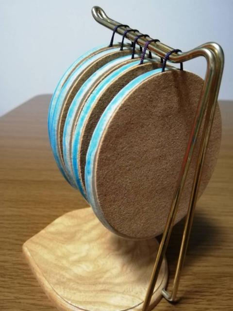 コースター 5種絵柄入り 陶器 コースター収納フック付き < インテリア/ライフ コースター 5種絵柄入り 陶器 コースター収納フック付き < インテリア/ライフの