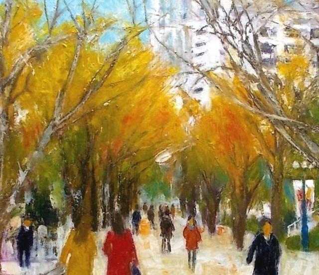 (^^♪ 金山ヒロシ 油彩画 【中之島公園通りの冬】『F8号』新額付き ★中之島ケヤキ通りの冬景色 < ホビー (^^♪ 金山ヒロシ 油彩画 【中之島公園通りの冬】『F8号』新額付き ★中之島ケヤキ通りの冬景色 < ホビーの