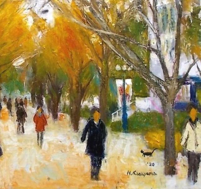 (^^♪ 金山ヒロシ 油彩画 【中之島公園通りの冬】『F8号』新額付き ★中之島ケヤキ通りの冬景色 < ホビー (^^♪ 金山ヒロシ 油彩画 【中之島公園通りの冬】『F8号』新額付き ★中之島ケヤキ通りの冬景色 < ホビーの