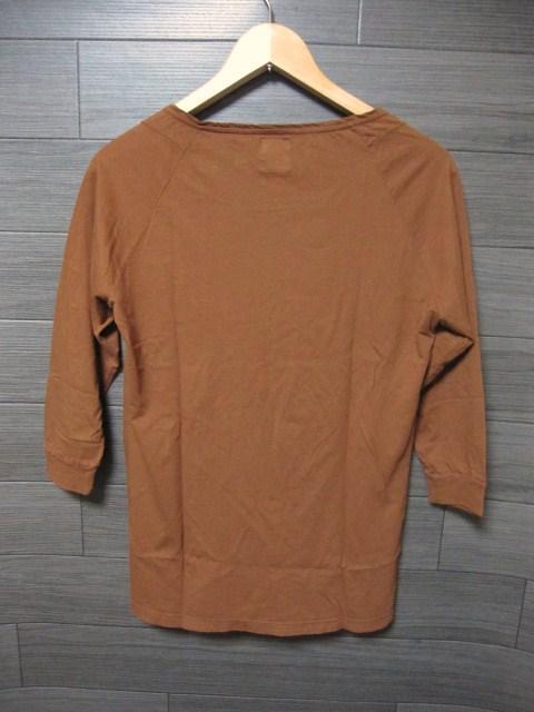 □ZARA/ザラ 切り放し加工 7分袖 Tシャツ/メンズ・M/ブラウン☆新品 < ブランド  □ZARA/ザラ 切り放し加工 7分袖 Tシャツ/メンズ・M/ブラウン☆新品 < ブランドの