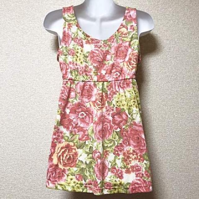 【新品/L】花柄フレアータンク < 女性ファッション 【新品/L】花柄フレアータンク < 女性ファッションの