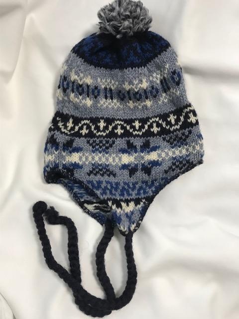 BEAMS ビームス 帽子 ぼうし 毛 ブルー  グレー ニット帽 イギリス < ブランド  BEAMS ビームス 帽子 ぼうし 毛 ブルー  グレー ニット帽 イギリス  < ブランドの