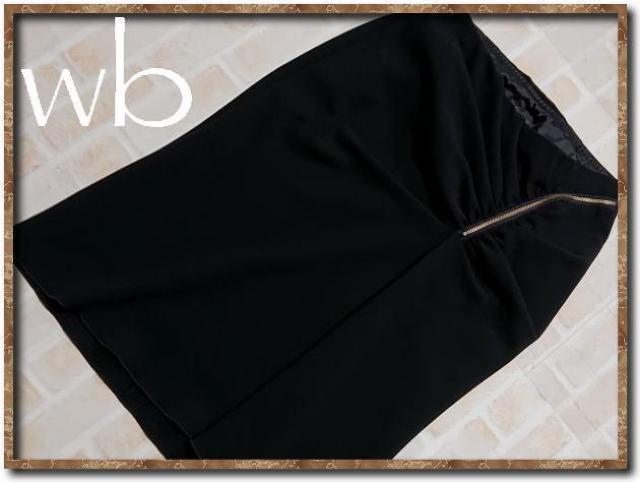 wb ダブルビー ファスナー付きスカート 黒 モガ < ブランド  wb ダブルビー ファスナー付きスカート 黒 モガ  < ブランドの